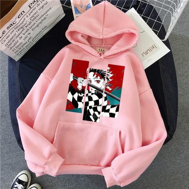 Anime Print Men's And Women's Hoodies Harajuku Street Fashion Hooded Sweatshirt